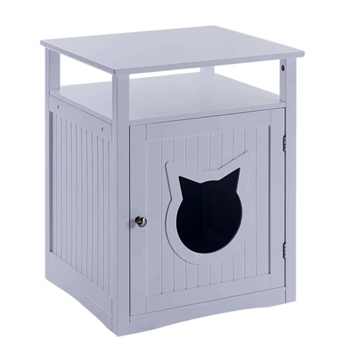 Nightstand Pet House, Litter Box Furniture Indoor Pet Crate, Litter