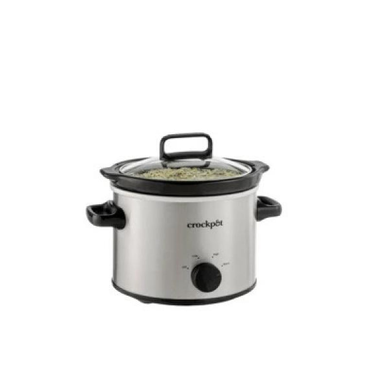 Crock-Pot 2QT Manual Slow Cooker-Stainless Steel