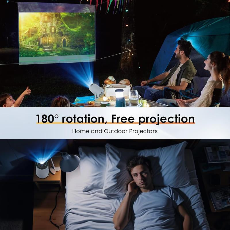 Hy300Pro 5G Wifi Bluetoothprojector HIPPUS ,180°Rotation,Miniportable Projector for Iphone, 1080Psupported ,Zoom, Movie Projectorcompatible with TV Stick, Iosandroid, PS5