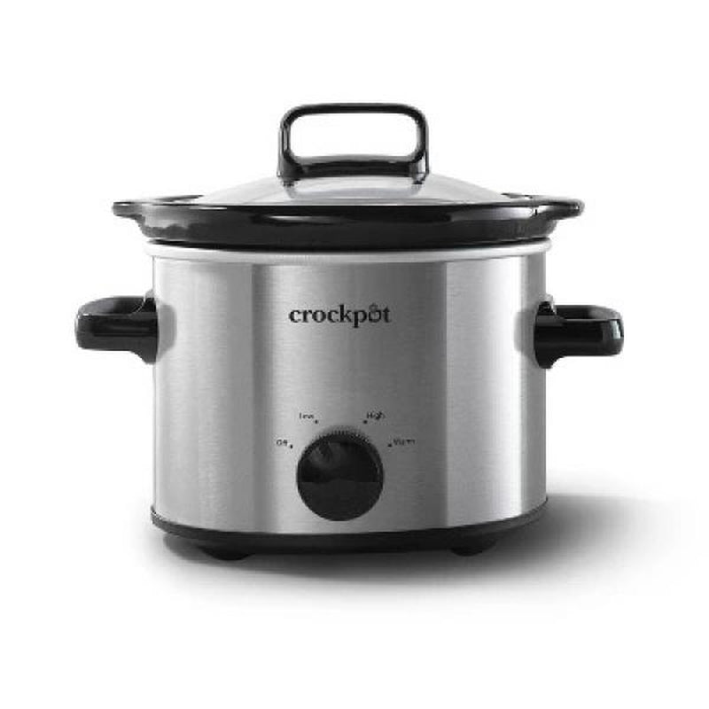 Crock-Pot 2QT Manual Slow Cooker-Stainless Steel