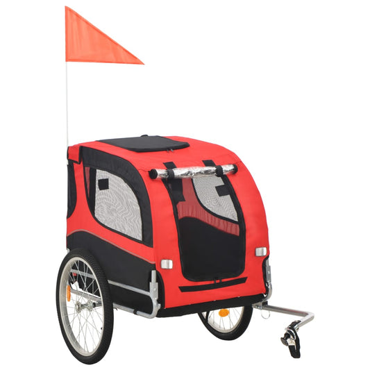 Dog Bike Trailer Orange and Brown - Enjoy Biking Adventures with Your Pet